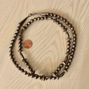 Old Bench Bead Sterling Silver Strand